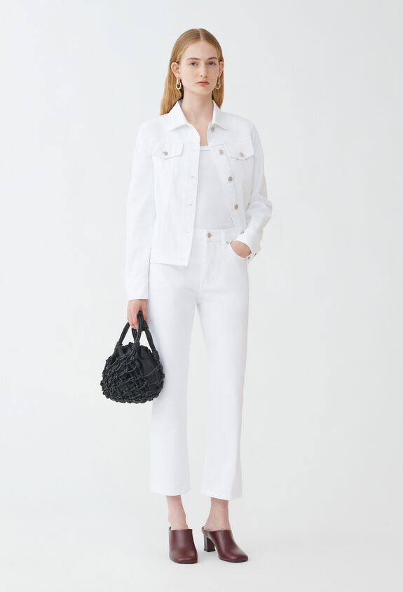 Fabiana Filippi Denim trousers, white WHITE PAD264F272I8880000