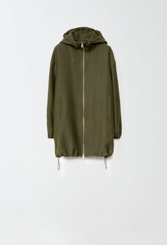 Fabiana Filippi Anorak de lana vintage, loden VERDE CTD214F214D7080000