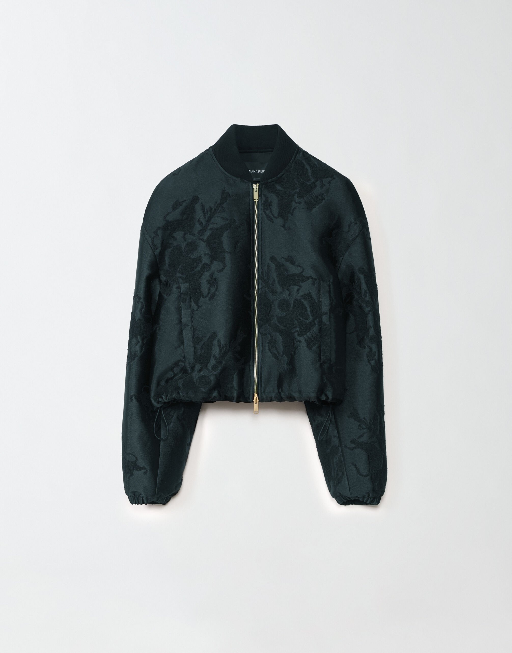 ${brand} Jacquard bomber jacket, black ${colorDescription} ${masterID}