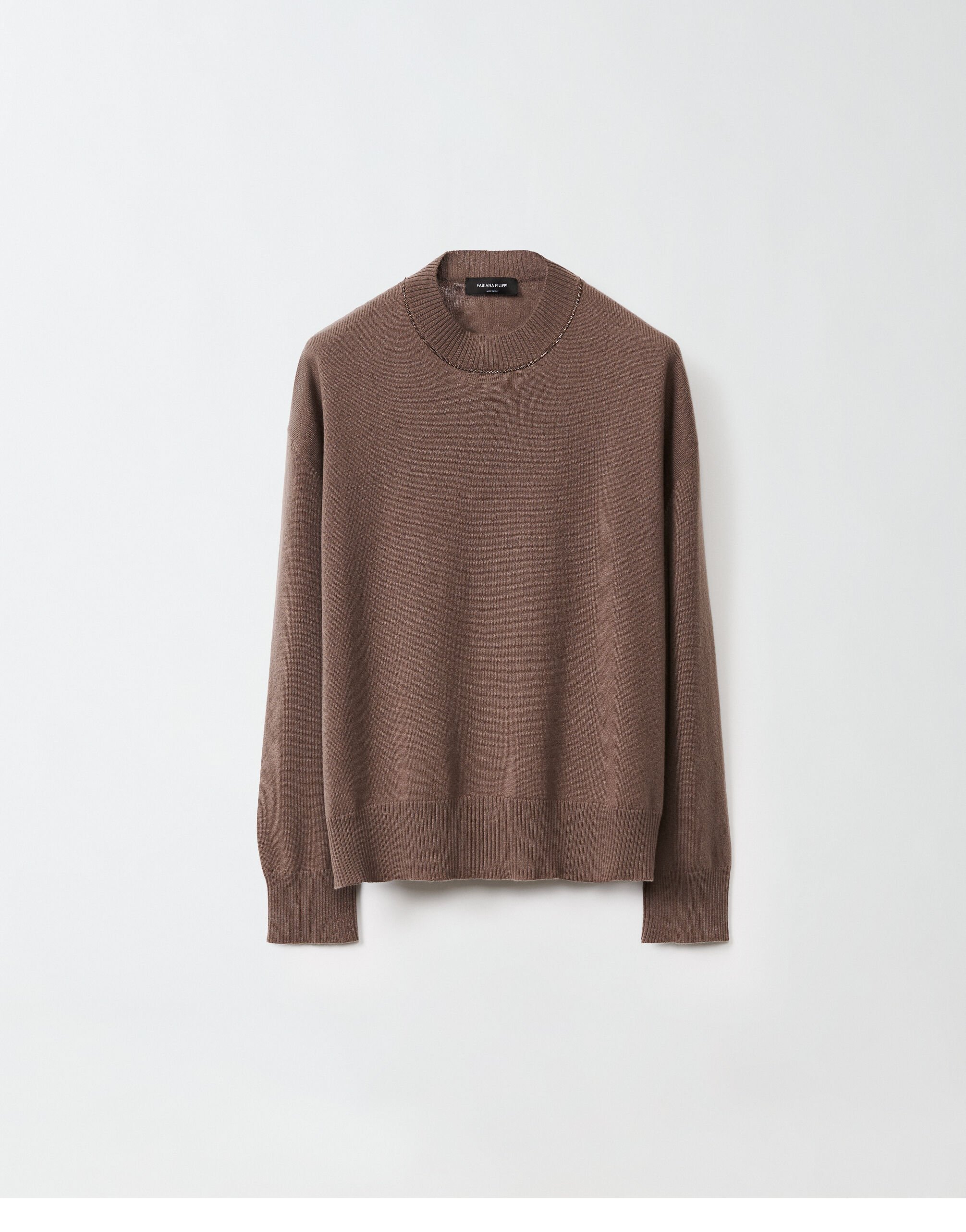 ${brand} Maglia in cashmere, cacao ${colorDescription} ${masterID}