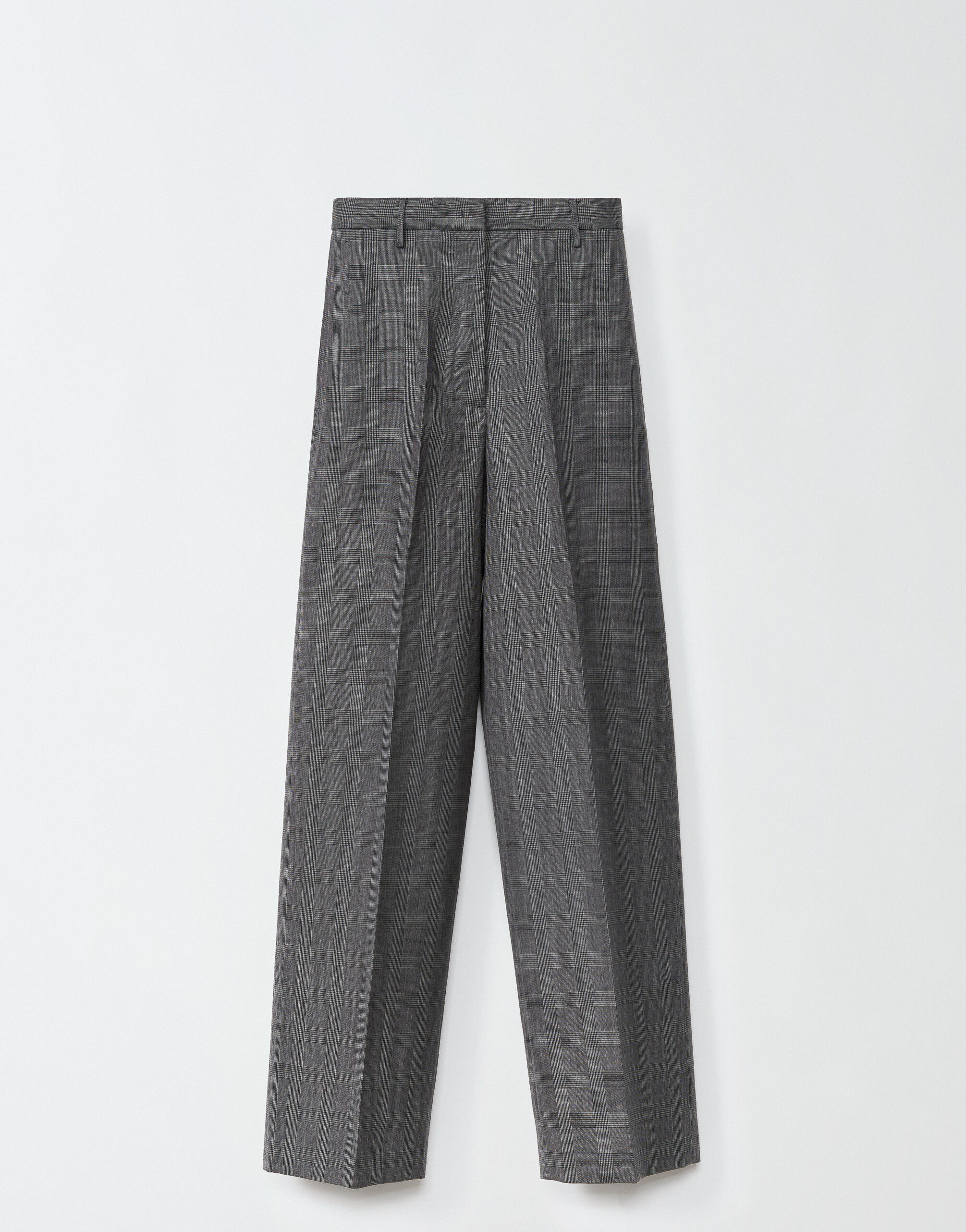 ${brand} Pantalone Norcia in principe di Galles, grigio scuro e nero ${colorDescription} ${masterID}