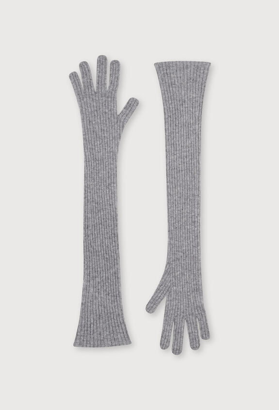 Long cashmere gloves, rock grey Gloves Women Hats Fabiana for & Filippi® 