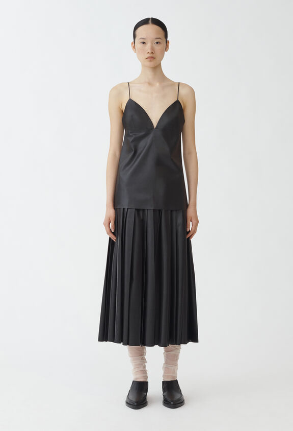 Fabiana Filippi Nappa leather lingerie top, black BLACK PLD264F204I9080000