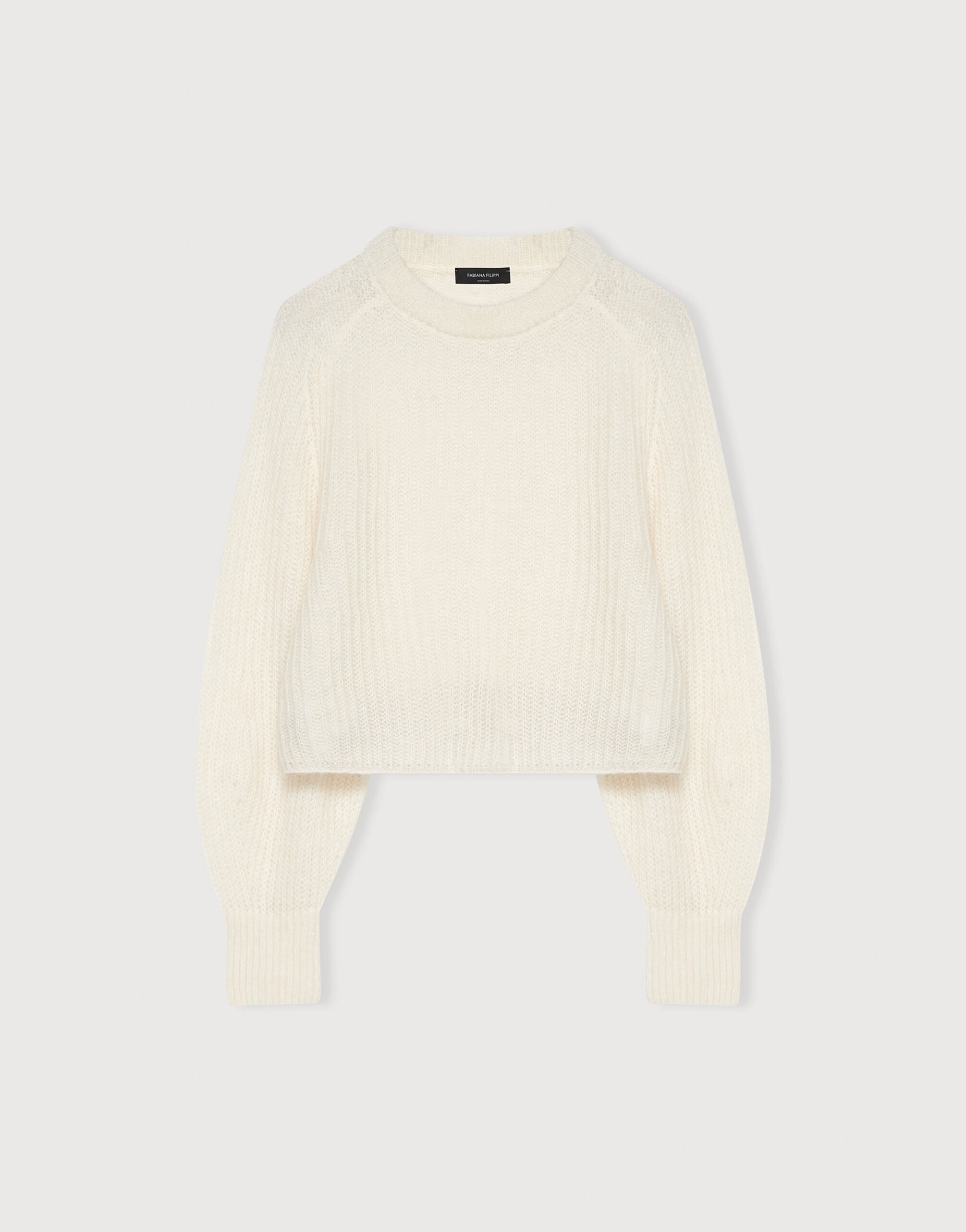 Fabiana Filippi cable-knit cashmere jumper - White