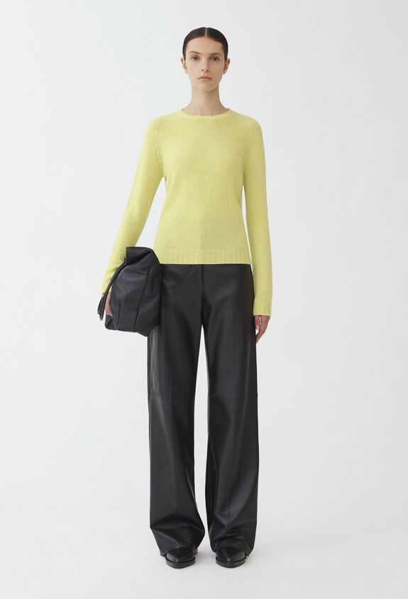 Fabiana Filippi Seamless pullover in brushed cashmere, lime LIME MAD264F031N9000000