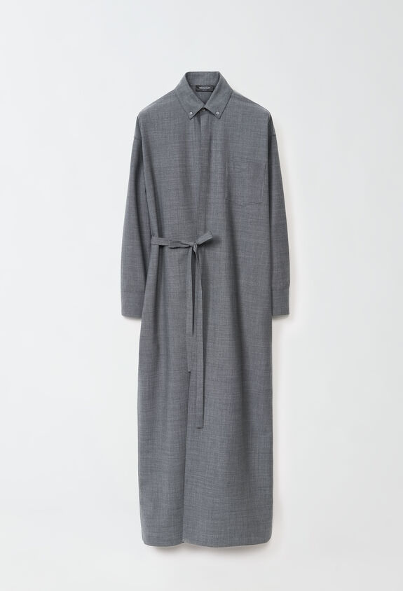 Fabiana Filippi Robe en laine froide, plomb GRIS ABD214F154D6200000