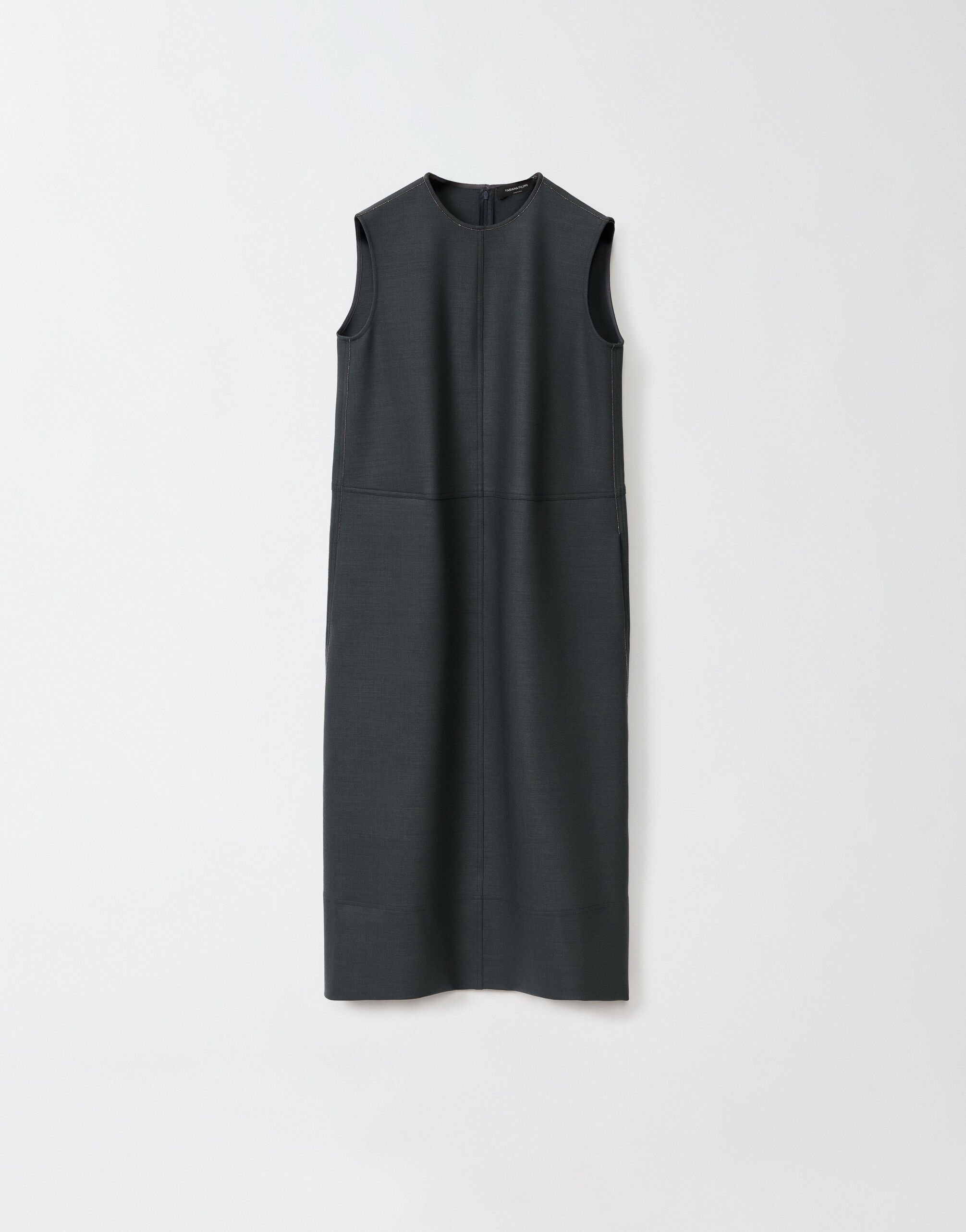 ${brand} Kleid aus Stretchwolle, Petrol ${colorDescription} ${masterID}