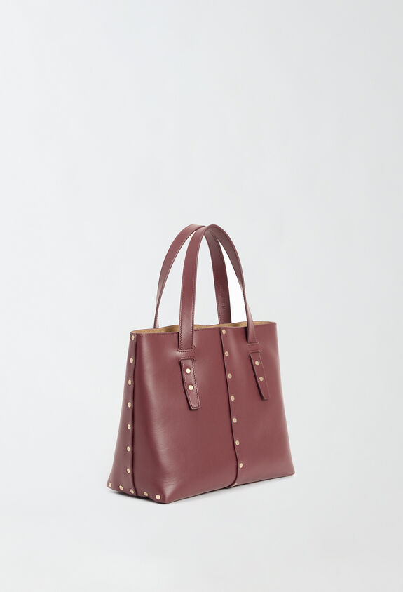 Fabiana Filippi Mini sac fourre-tout en cuir de veau, bordeaux ROUGE BGD214A860I9710000