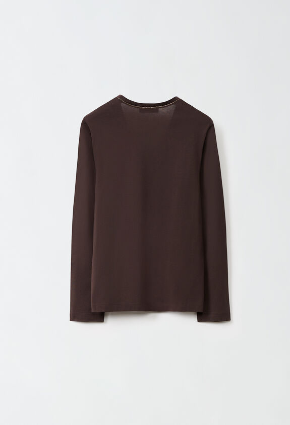 Fabiana Filippi T-shirt en jersey, ébène MARRON JED224F606SK000000