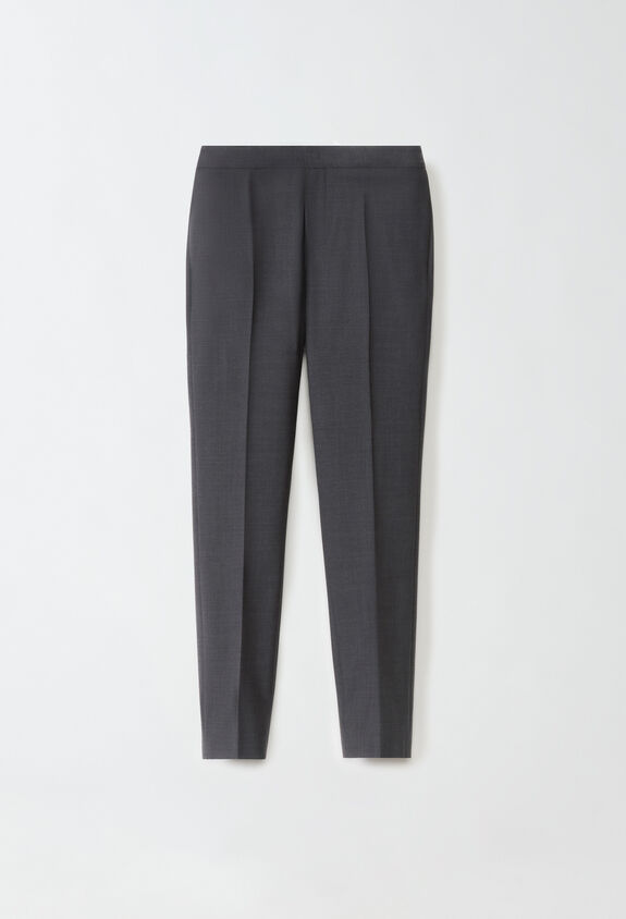 Fabiana Filippi Cool wool trousers, charcoal CHARCOAL PAD264F260D6200000