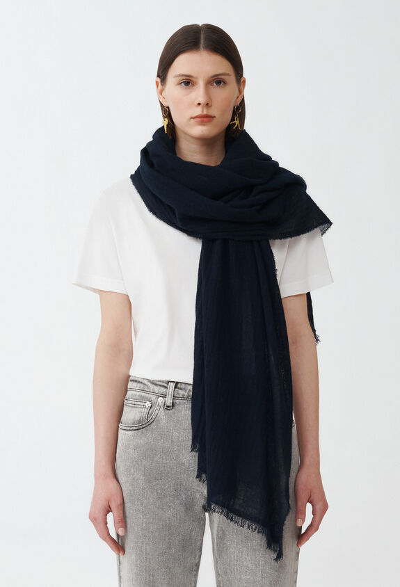 Fabiana Filippi CASHMERE SCARF BLUE SAD214A795I9500000