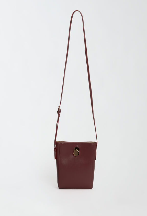 Fabiana Filippi Calfskin mini bag, burgundy RED AAD214A828I1230000