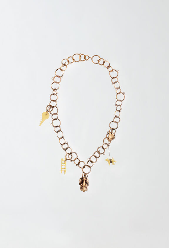 Fabiana Filippi CHAIN NECKLACE WITH CHARMS YELLOW BXD214A753I1210000