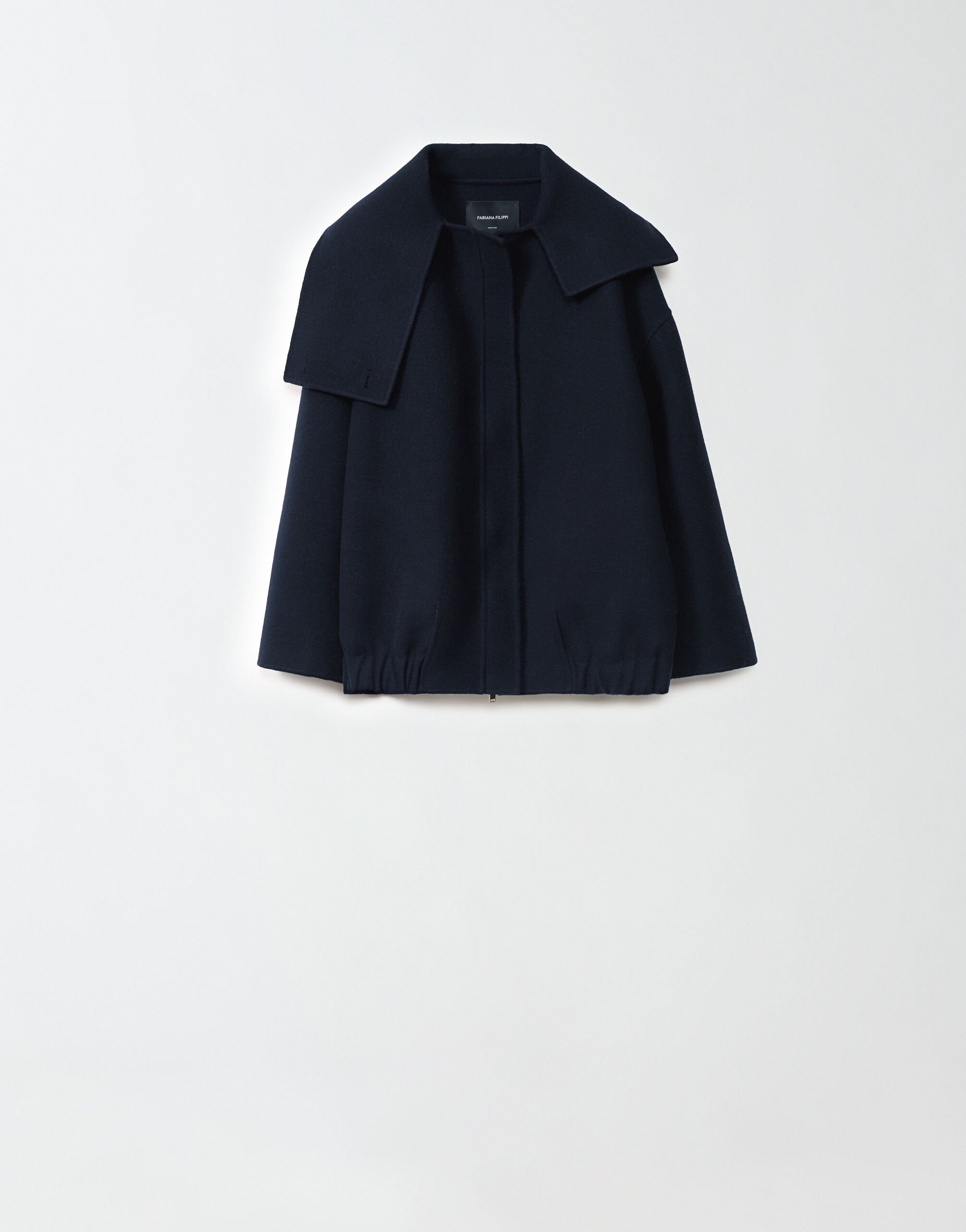 ${brand} Boiled wool oversize bomber jacket, midnight blue ${colorDescription} ${masterID}