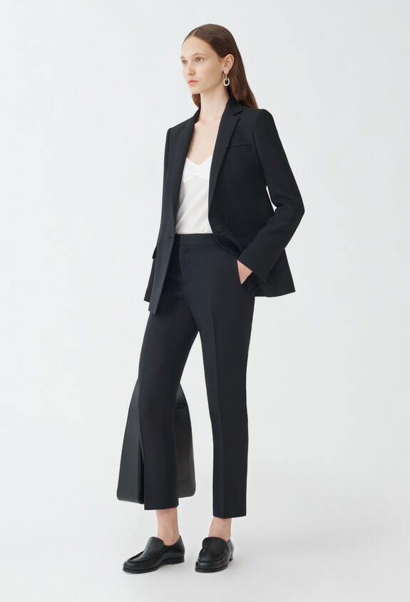 Fabiana Filippi Wool and silk trousers, black BLACK PAD264F260D6290000