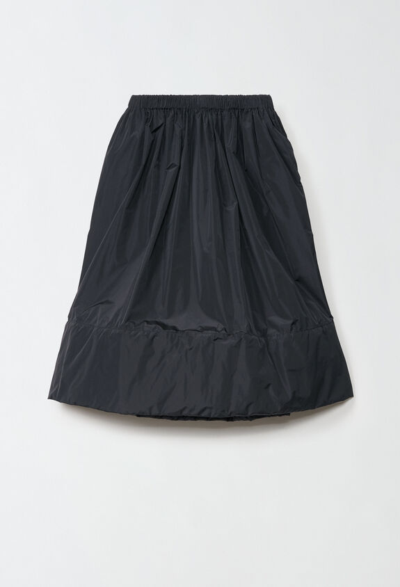 Fabiana Filippi Silk taffeta skirt, black BLACK GND214F362D7370000