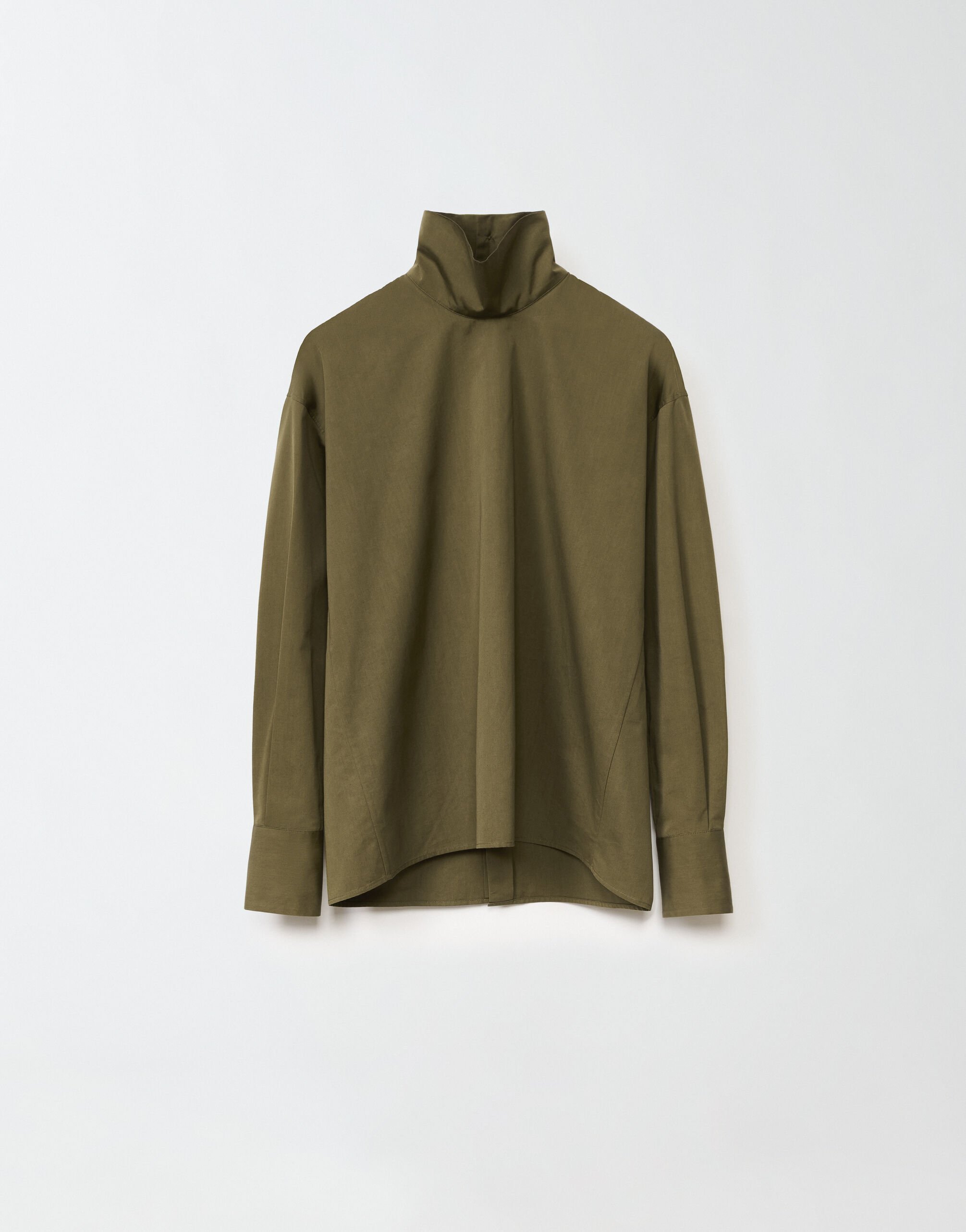 ${brand} Poplin shirt, loden ${colorDescription} ${masterID}