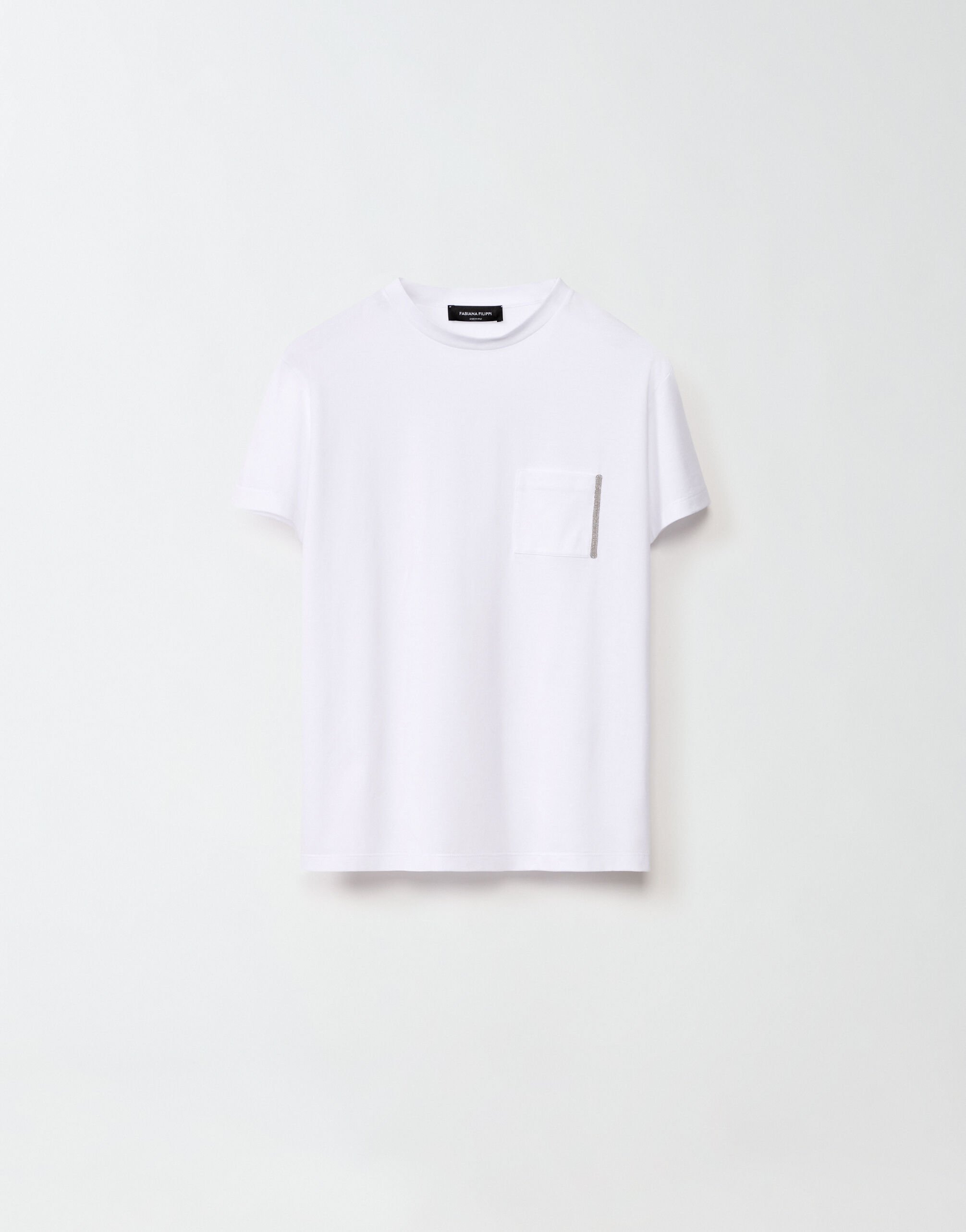 ${brand} BASIC T-SHIRT WITH CHEST POCKET AND BRILLIANT DETAIL ${colorDescription} ${masterID}