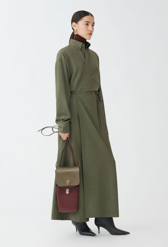 Fabiana Filippi Cool wool dress, loden GREEN ABD214F154D6200000