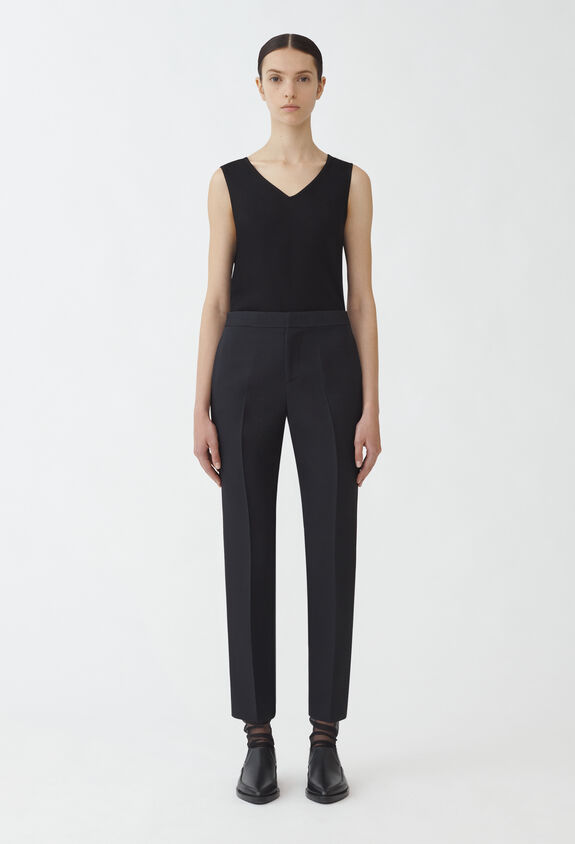 Fabiana Filippi Wool and silk trousers, black BLACK PAD264F260D6290000
