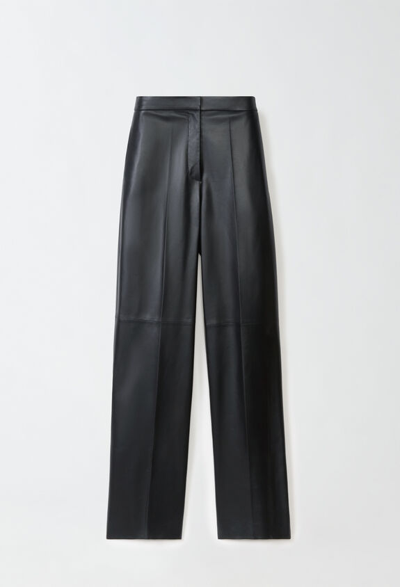 Fabiana Filippi Nappa leather trousers, black BLACK PLD264F274I9090000