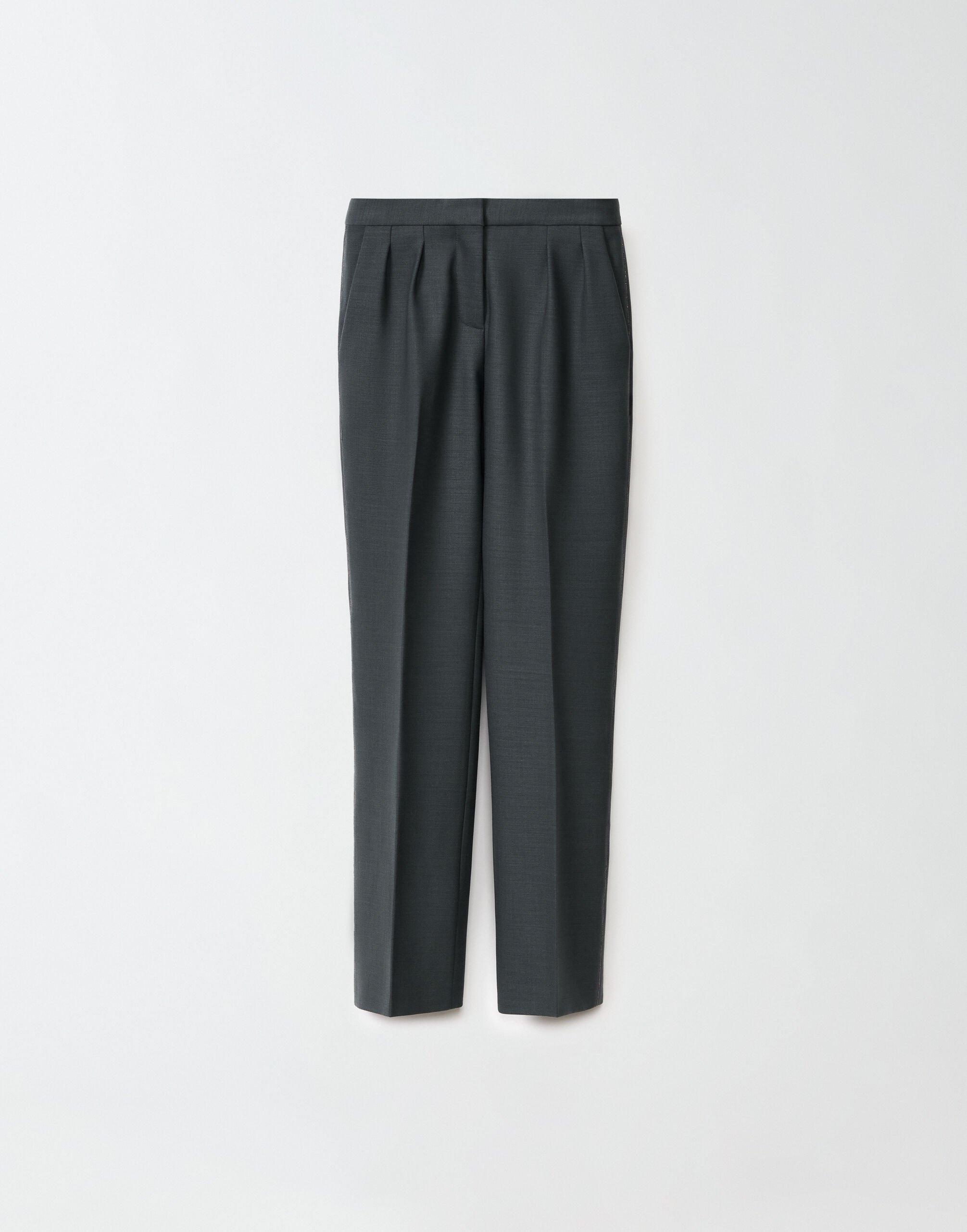 ${brand} Pantalón de lana elástica, petróleo ${colorDescription} ${masterID}