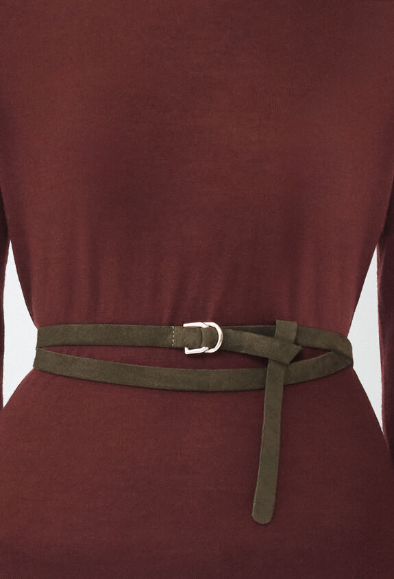 Fabiana Filippi Ceinture en daim, olive VERT AAD214A750I4090000