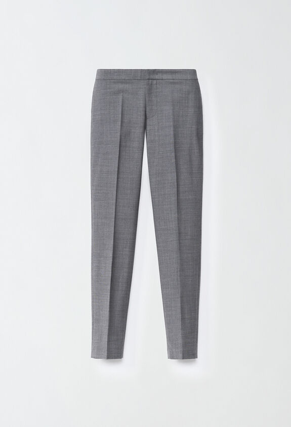 Fabiana Filippi Pantalones Montefalco de lana ligera, plomo GRIS PAD214F326D6200000