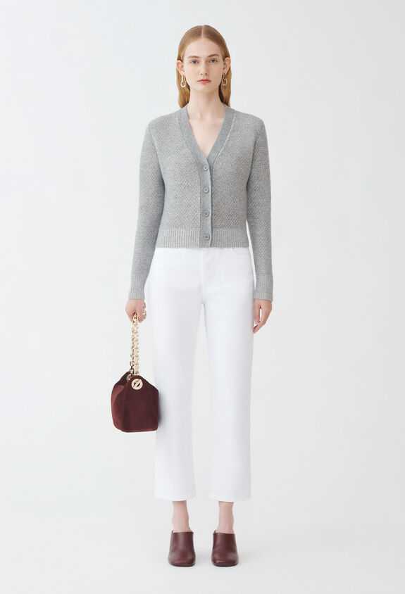 Fabiana Filippi Cardigan en Platinum, rocher GRIS MAD214F383I0320000