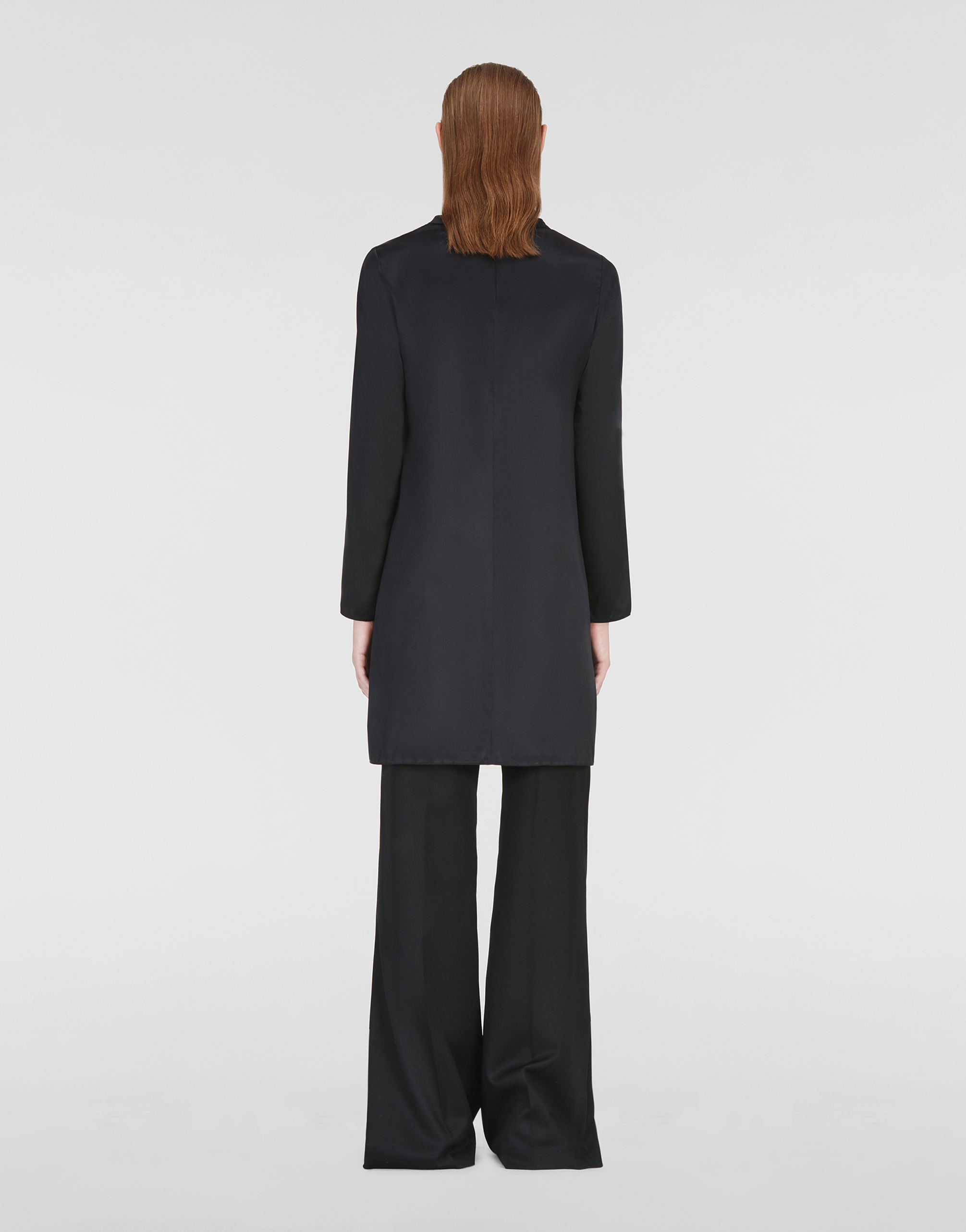 Silk tunic, black Women & | T-Shirts Tops for Fabiana Filippi®