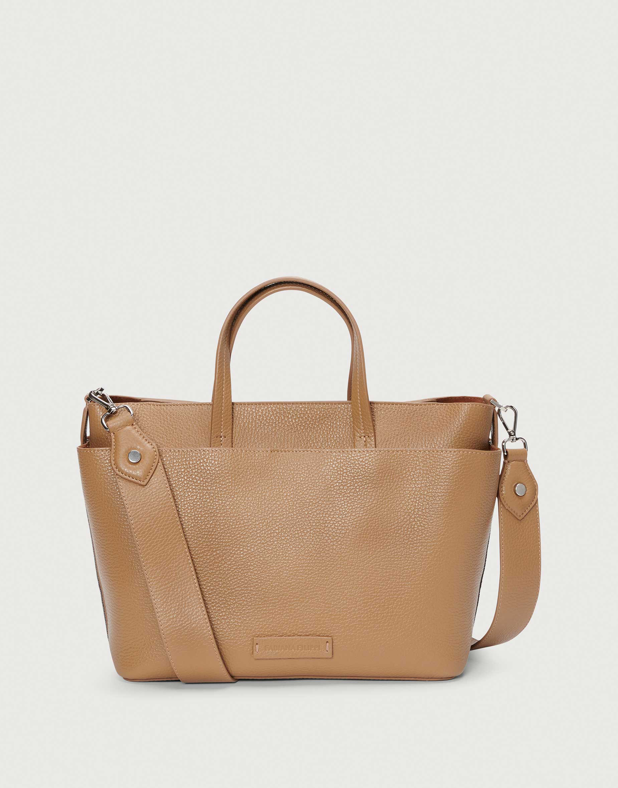 Sacs Main Sac main en cuir camel pour Femme Fabiana Filippi