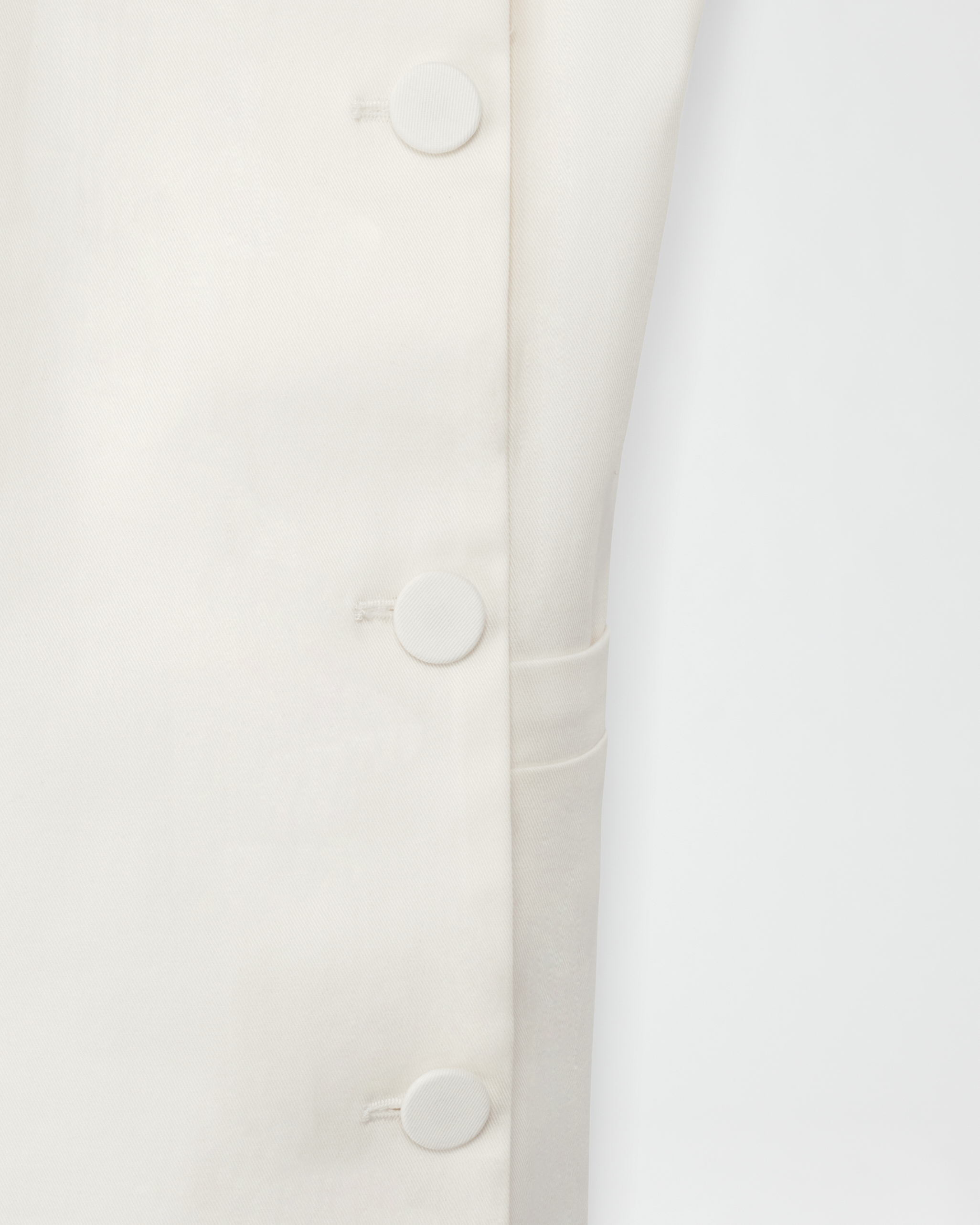 Shop Fabiana Filippi Coton Gabardine Top With Button Closur On Side In White