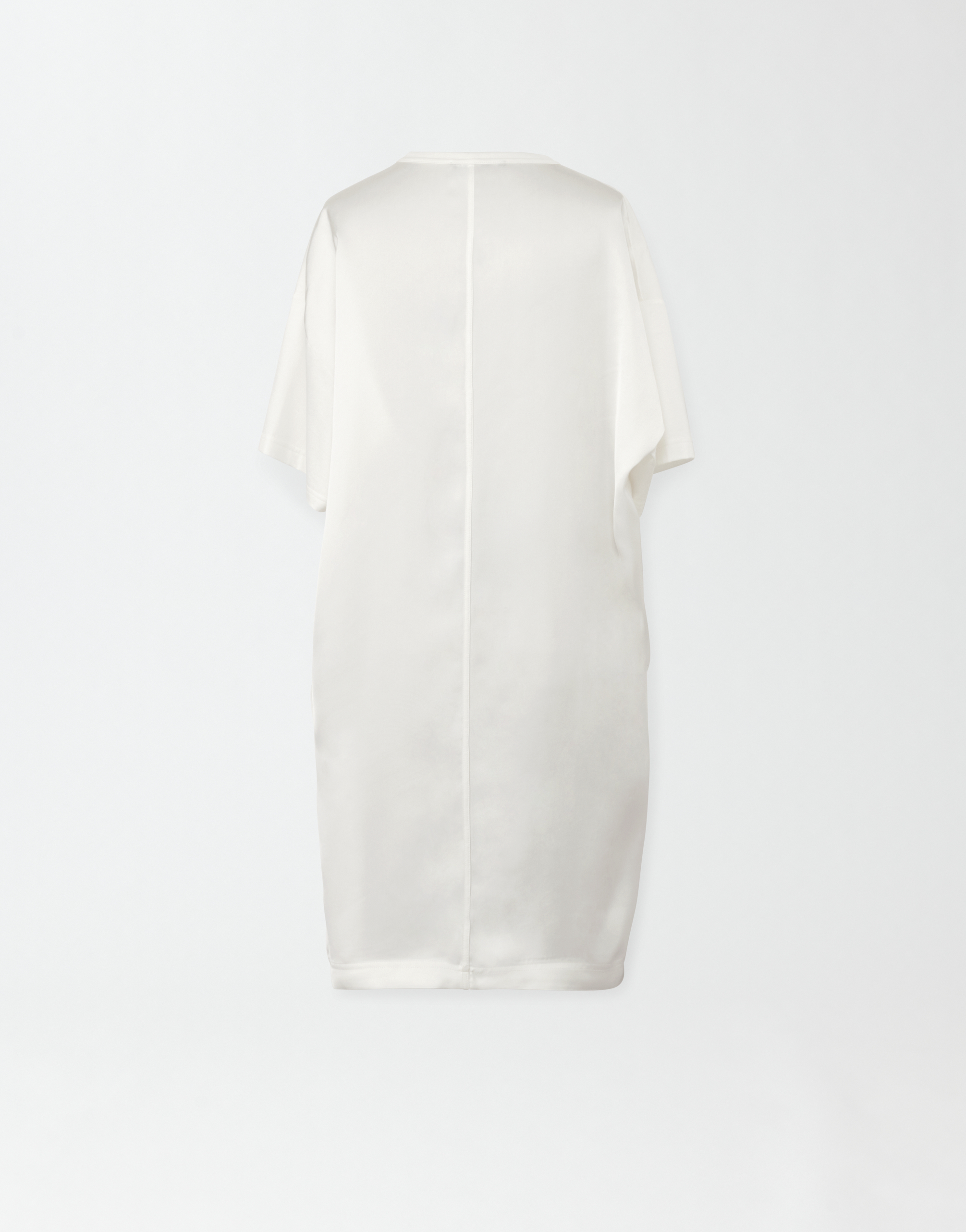 Shop Fabiana Filippi Maxi T-shirt Dress With Satin Back In White