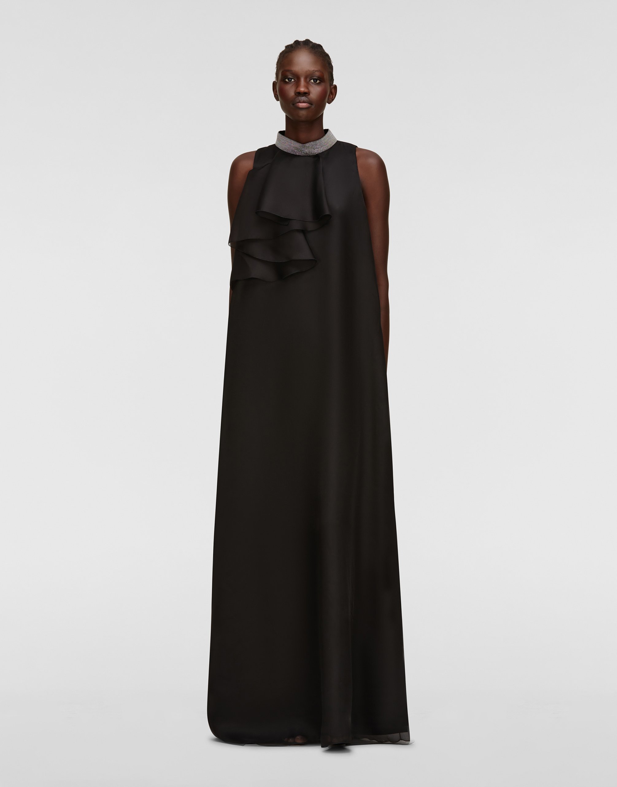 レディースシルクドレス、ブラック ドレス | Fabiana Filippi